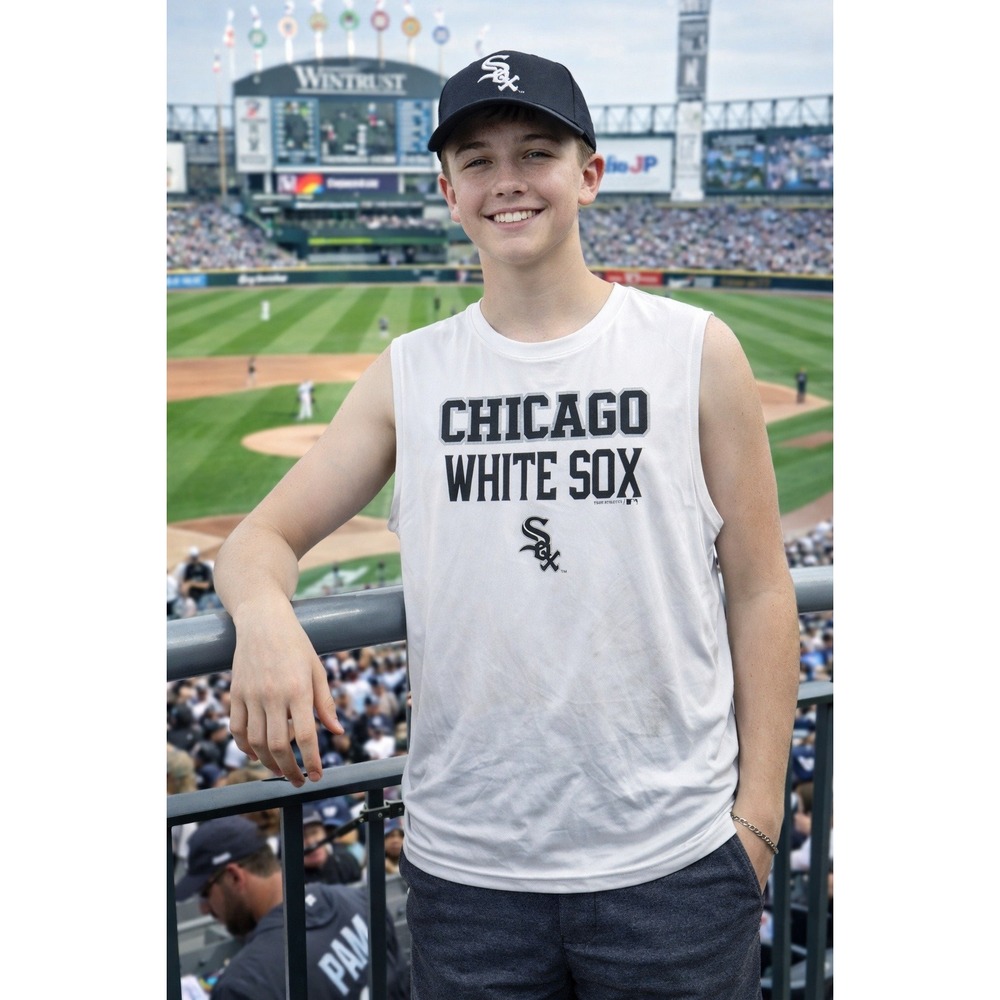 Chicago White Sox MLB Team Athletics Sleeveless Tank Top XL Youth‎ NWT